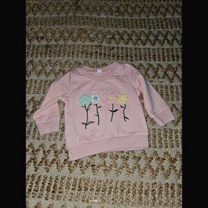 Little Threads Co. Floral Detailed Sweatshirt 6-9 Months